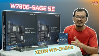 Unbox Asus W790ESAGE SE và Intel Xeon W93495X [upl. by Nosnor619]