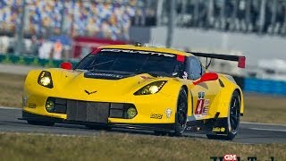 Corvette Racing C7Rs at 24 Hours of Daytona 2014 [upl. by Arimat]