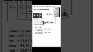 450 460w 3 Solar Panel Parallel Connection Diagram 24v Solar Panel Caravan Electrical Installation [upl. by Ethelda652]