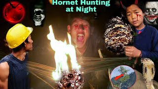 Hornets Hunting in Nepal at NightUnexpected Aringal Hunting राती यतीसम्मा भयो🥶hornethunting [upl. by Matta]