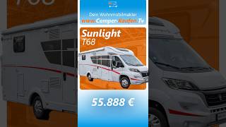 Wohnmobil zu verkaufen  Sunlight T 68  2022  Teilintegrierter  FIAT  Dein Wohnmobilmakler [upl. by Auvil]