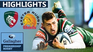 Leicester v Exeter HIGHLIGHTS  Huge Comeback In 50 Point Game  Gallagher Premiership [upl. by Raymund263]