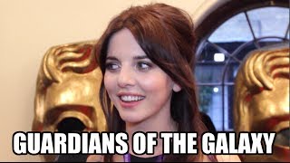 Ophelia Lovibond Guardians of the Galaxy Interview [upl. by Sonnnie]