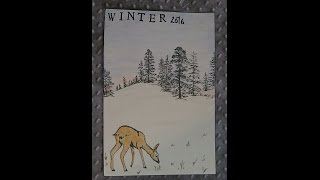 LoveWinterArt 1  Planner Kalender Cover quotWinter 2016quot [upl. by Alakcim]