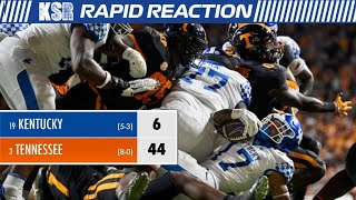 Kentucky Football Tennessee thumps Wildcats 446  Rapid Reaction KSR [upl. by Ondrea932]