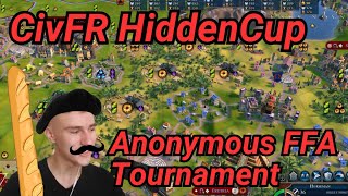 Civ 6 Competitive Multiplayer  CivFR Anonmouy FFA Hidden Cup Finals [upl. by Nayt343]