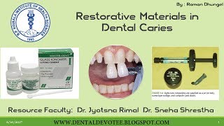 Restorative materials in Dentistry  Amalgams Composites and Cements [upl. by Lleryd761]