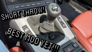 E46 Short throw Shifter Best Mod For Any BMW [upl. by Janella]