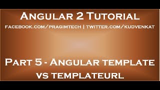 Angular template vs templateurl [upl. by Thane847]