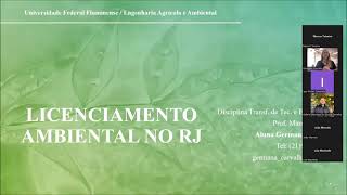 Licenciamento Ambiental no RJ [upl. by Yrret]