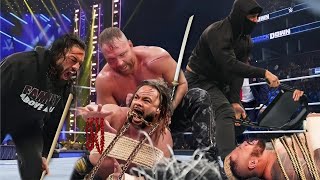 WWE Oct 27 2024  Dean Ambrose Made Huge Return amp Team up with Roman Reigns Attack and The Bloodline [upl. by Eecrad]