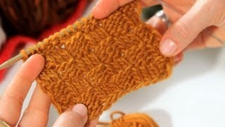 How to Do a Basket Weave Stitch  Knitting [upl. by Malloch225]