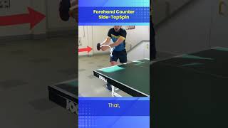 Forehand Counter SideTopSpin Shot tabletennis sports tutorial pingpong technical technique [upl. by Daniell]