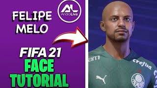 FIFA 21  Face  Stats FELIPE MELO Tutorial [upl. by Darooge618]