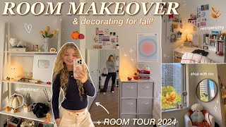 ROOM MAKEOVER amp DECORATE WITH ME FOR FALL 2024 ✨pinterest inspired bedroom makeover in new york city [upl. by Myrah]