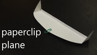 how to make paperclip paper plane glider [upl. by Garihc]