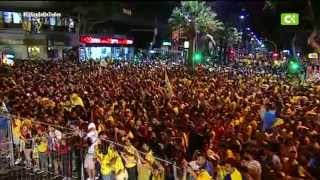 UD LAS PALMAS  Fiesta del Ascenso  Plaza de la Victoria  2015 [upl. by Nadda]