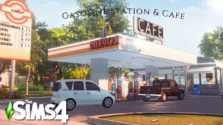 The Sims 4  Willow Creek Gasoline Estation amp Cafe  NoCC  Relaxing Speed Build [upl. by Gorga]