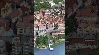 Authentic Swiss Old Town in Cities Skylines shorts [upl. by Aliuqet]