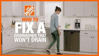 Dishwasher Not Draining  How to Fix a Dishwasher That Wont Drain in 4 Steps [upl. by Anos]