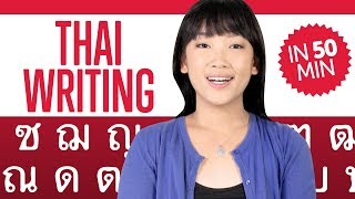 Learn ALL Thai Alphabet in 50 minuteshour  How to Write and Read Thai [upl. by Yesnnyl720]