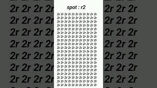 spot r2 in 9 seconds 😉 puzzlegame maths brainpower braintest upsc quiz youtuber shorts [upl. by Brandise]