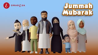 Omar Esa  Jummah Mubarak Nasheed  3D Islamic Cartoon [upl. by Ludwig]