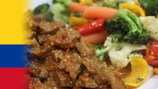 Carne guisada con verduras en freidora de aire [upl. by Ahsekar]