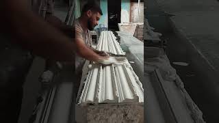 Fábricando molduras de gesso gesso obras construção [upl. by Ytteb281]