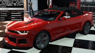 GTA 5  DLC Vehicle Customization  Declasse Vigero ZX Convertible Chevy Camaro SS Convertible [upl. by Ecaj435]