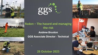 GGS webinar Radon – The hazard and managing the risk [upl. by Anelej]