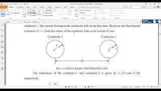 Loop Inductance Inductance of single phase transmission line [upl. by Ttekcirc]