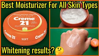 Creme 21  Moisturizing Cream Review  Best Moisturizer For Winter For Face [upl. by Noswal]