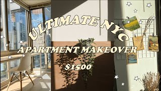 ULTIMATE NYC APARTMENT MAKEOVER  TOUR  1500 IN MANHATTAN [upl. by Anawd]