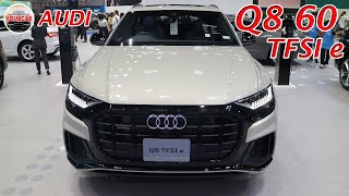 Audi Q8 60 TFSI e quattro SLine Black Edition  Vicuna Beige Metallic color  Exterior amp Interior [upl. by Skcirdnek849]