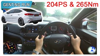 Part 22  Hyundai Elantra Sport AD 16 Turbo  Malaysia POV Genting Run 冲上云霄 CC Subtitle [upl. by Eerpud]