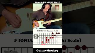 JAPANESE HIRAJOSHI SCALE 🎸⛩️ The Most Versatile Pentatonic Scale I know IONIAN MODE 🌸 shorts [upl. by Niamjneb]