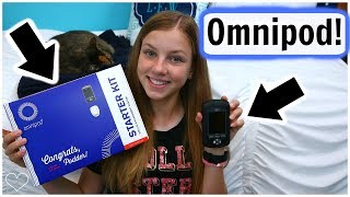 UNBOXING THE OMNIPOD INSULIN PUMP First Impressions On The Omnipod  Laina Elyse [upl. by Lani]