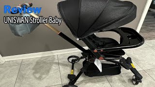 UNISWAN Stroller Baby Review  he baby stroller is very light weight and easy to manuver [upl. by Crompton]