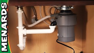 How To Install a Garbage Disposer  Menards [upl. by Bathelda]