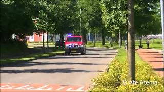 06062014 Grote inzet voor woningbrand in appartementencomplex Mearsloatswal Dokkum [upl. by Eiblehs]