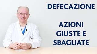 Defecazione azioni giuste e sbagliate [upl. by Suiluj]