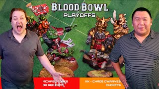 Chaos Dwarves vs Orcs  Blood Bowl Battle Report games bloodbowl [upl. by Koa]