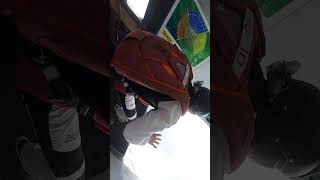 Epic Skydiving Fail Attempted Front Flip Ends in Rocketing Fetal Dive parachute shorts short [upl. by Siddra401]