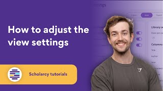 How And Why to adjust the Scholarcy Library view settings [upl. by Hertzfeld695]