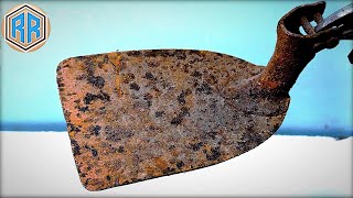 Antique Rusty Agricultural Shovel Gardening  Restoration [upl. by Horowitz225]