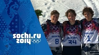 Freestyle Skiing  Mens Ski Slopestyle  Joss Christensen Wins Gold  Sochi 2014 Winter Olympics [upl. by Okimuk]