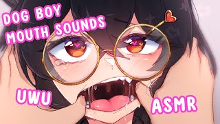 【ASMR】Dogboy helps you relax with mouth sounds 3Dio Ear Licking Ear to Ear M4A [upl. by Milah]