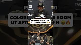 Colorado Locker Room LIT after another W 🔥 [upl. by Umberto]