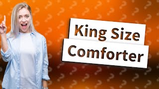 Should I get a king size comforter for a queen bed [upl. by Annhoj]